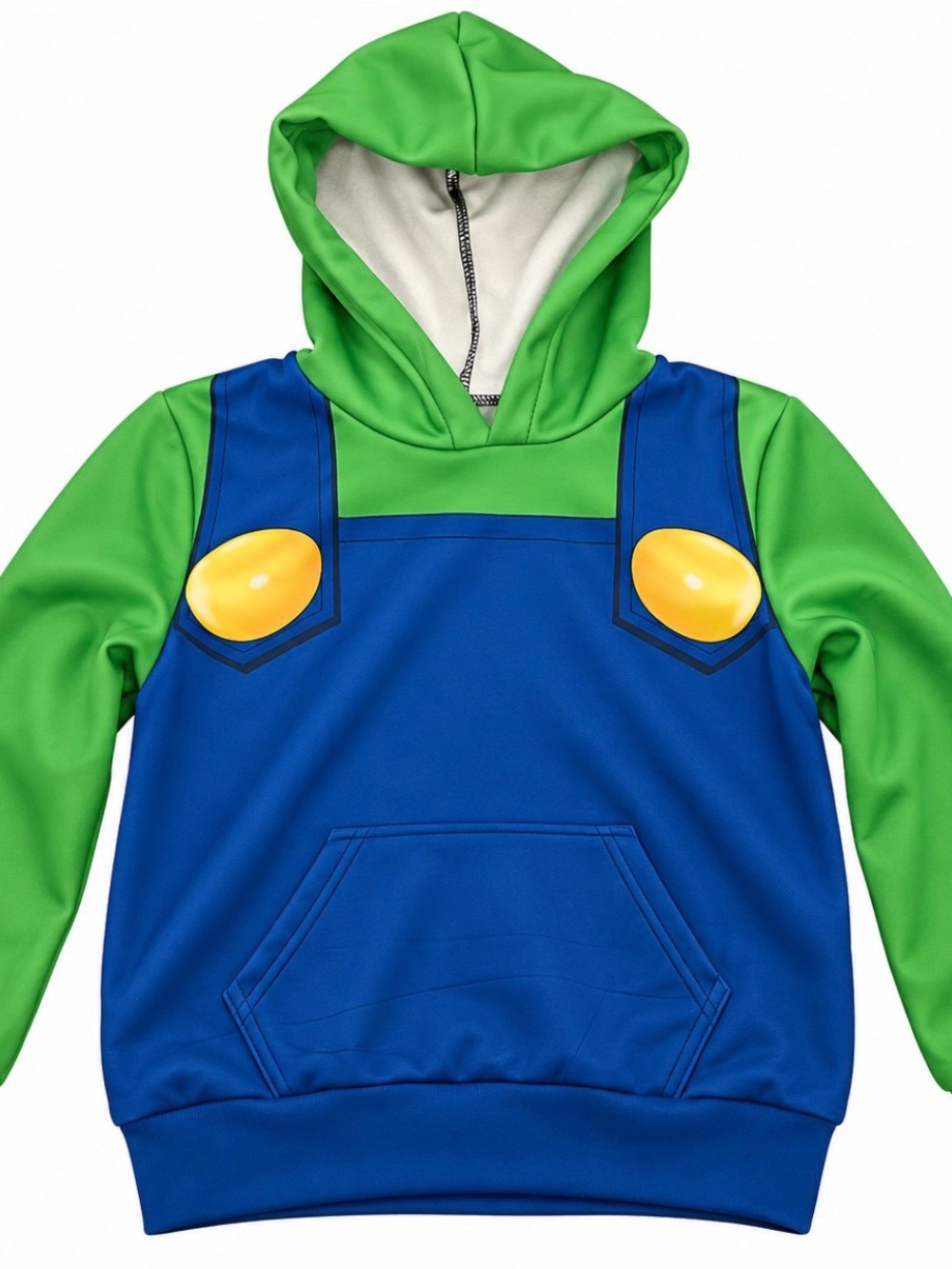 Kids XS Luigi inspired Hoodie. Green
Blue Halloween